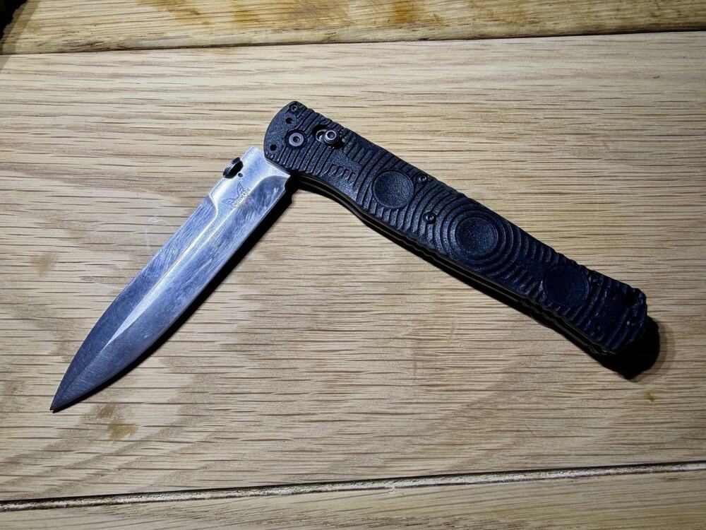 Benchmade 391BK Greg Thompson SOCP Tactical Folder D2 AXIS Lock USA Plain Edge